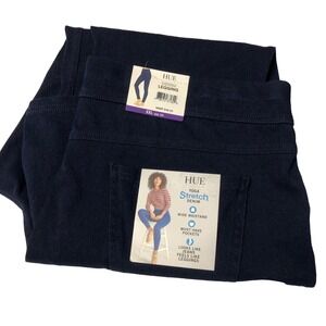 HUE YOGA STRETCH DENIM LEGGING WIDE WAISTBAND XXL 20 NEW WITH TAG
